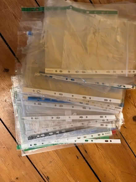 Photo of free Plastic sleeves and folder dividers (East London - Leyton) #2