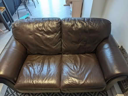 Photo of free Leather sofa (York YO31) #2