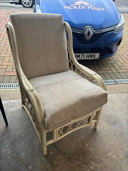 Photo of free Wicker conservatory armchair (Weston Underwood DE6) #1