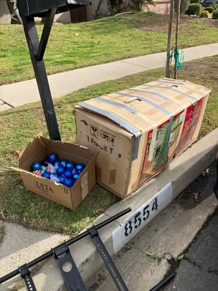 Photo of free Boxed Christmas Tree and Ornaments (Winnetka) #1