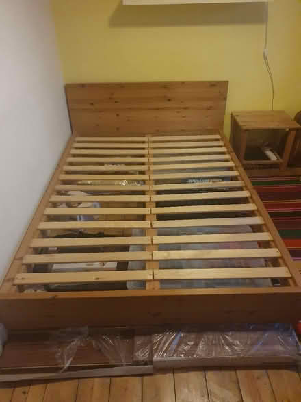 Photo of free Double bed, matress, bedside table (S2, Heeley) #1