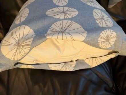 Photo of free Two Light Blue Square Cushions (Sharmans Cross B91) #3