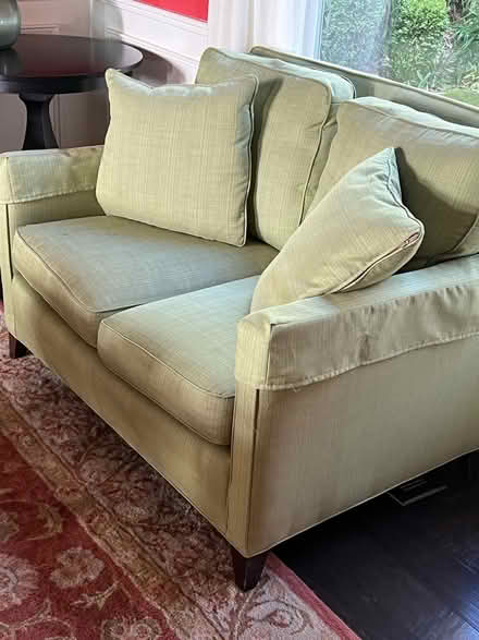 Photo of free Lime green sofa and loveseat (West Linn) #3