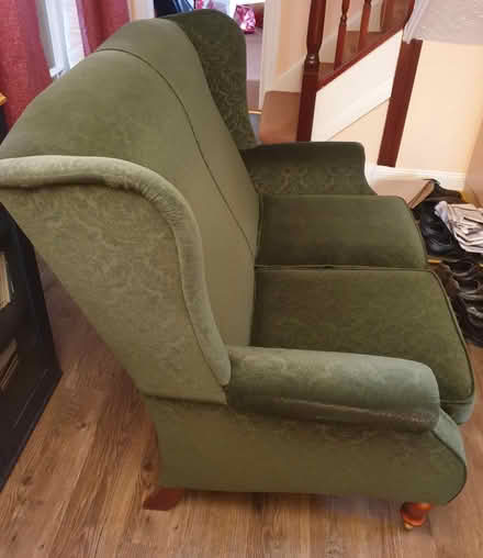 Photo of free Parker Knowle Two Seater Sofa Green (Keynsham) #2