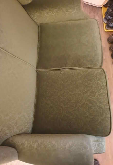 Photo of free Parker Knowle Two Seater Sofa Green (Keynsham) #4