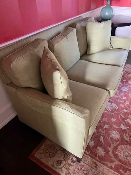 Photo of free Lime green sofa and loveseat (West Linn) #2