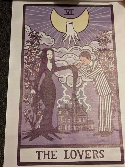 Photo of free Addams family tarot print (LU7) #1