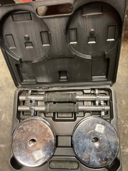 Photo of free Dumbbell set in case (South Seattle - Rainier Beach) #1