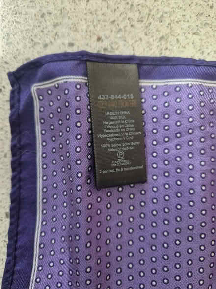 Photo of free 100% silk small purple handkerchief (Priory Ward EX2) #2