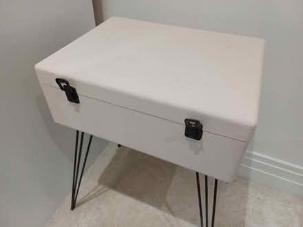 Photo of free Cream mini storage unit on legs (Ware SG12) #1