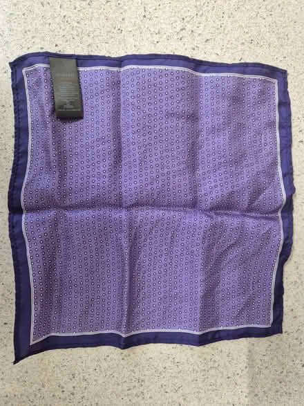 Photo of free 100% silk small purple handkerchief (Priory Ward EX2) #1