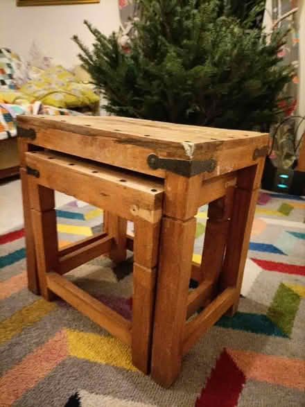 Photo of free Set of 2 wooden tables (Brampton CA8) #2