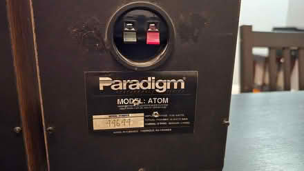 Photo of free Paradigm speakers - need repair (Centretown) #2