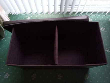 Photo of free Large Brown Footstool-style Storage Box (Westbury BA13) #1