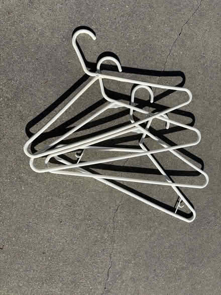 Photo of free Hangers: 35 white plastic (Burbank) #1