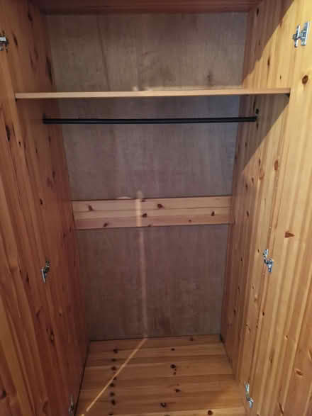 Photo of free Pine single wardrobe and drawers (Ne63 8eg) #2