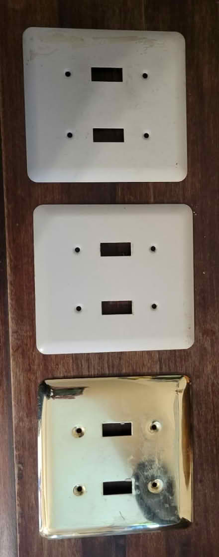 Photo of free Metal light switch covers (NE heights) #1