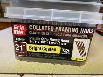 Photo of free 3.25" Framing Nails for Nailgun (Central Seattle) #1