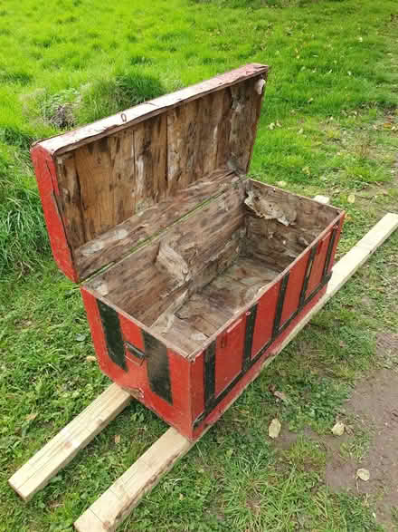 Photo of free Wooden and metal chest (North Leigh OX29) #2