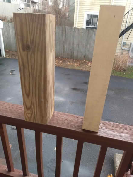 Photo of free wood post pieces (Cambridge, Porter Square) #1