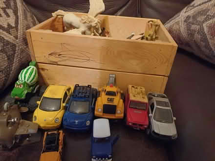 Photo of free Assorted toy cars and animals (Douglas road area.) #2