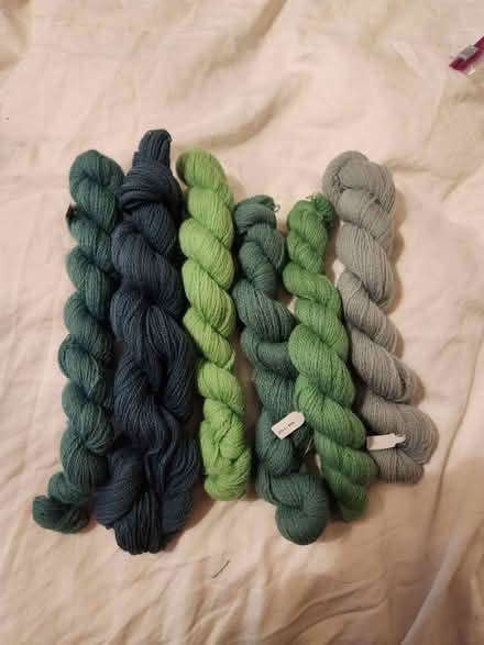 Photo of free Appleton crewel wool- greens (Capitol Hill, DC) #1