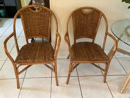 Photo of free Two rattan chairs (Pembroke Pines) #1