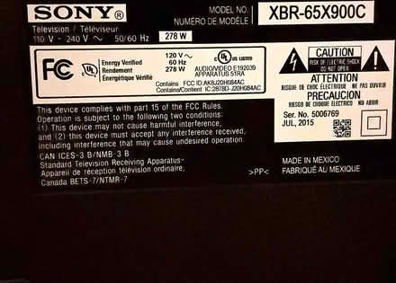 Photo of free Sony 65" 4K Ultra HD LED smart TV (Mary and Homestead, Sunnyvale) #4