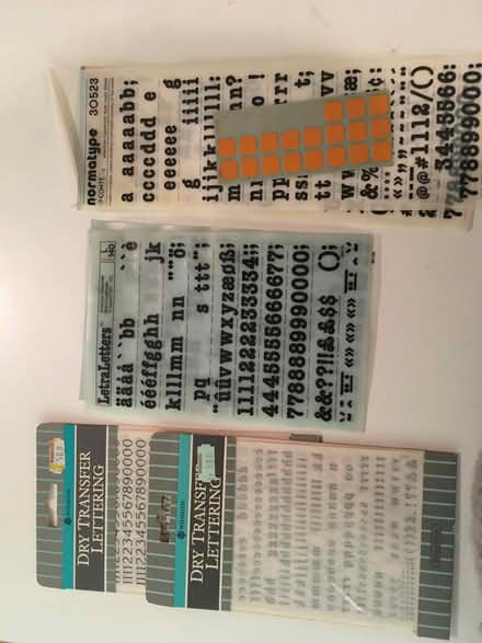 Photo of free Letraset sheets (Frenchwood PR1) #1