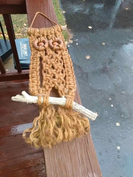 Photo of free owl, made from rope (Cambridge, Porter Square) #1