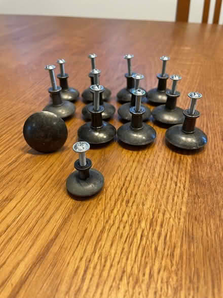 Photo of free IKEA furniture knobs - 11 large and 1 small (Oswestry SY11) #1