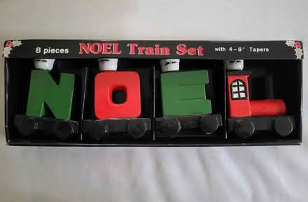 Photo of free Ceramic "Noel" Train Candle Holders (Crescent Park) #1