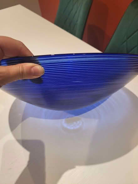 Photo of free Large blue glass bowl (Chelmsford CM1) #2