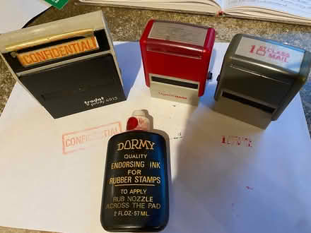 Photo of free 3 old stamps and Dormy ink (Woodseats S8) #1