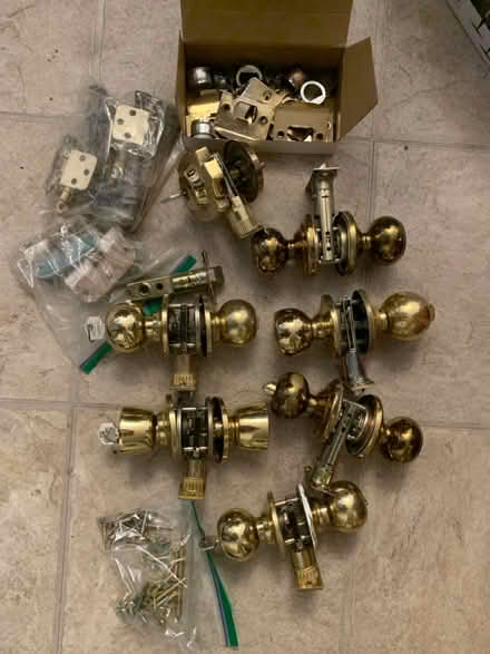 Photo of free Door knobs and hinges (Mavis & Burnhamthorpe) #1