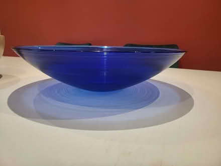 Photo of free Large blue glass bowl (Chelmsford CM1) #1