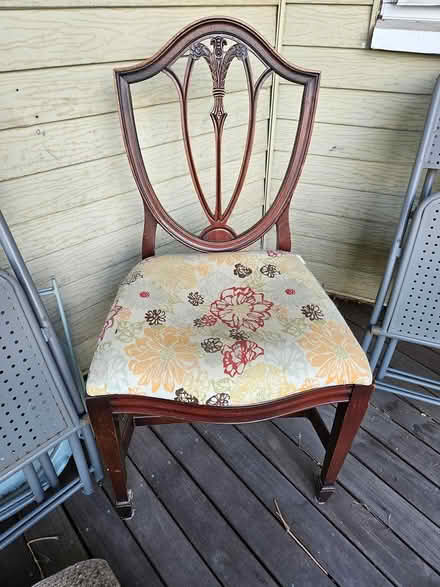 Photo of free wood dining chair set (Roxbury) #1