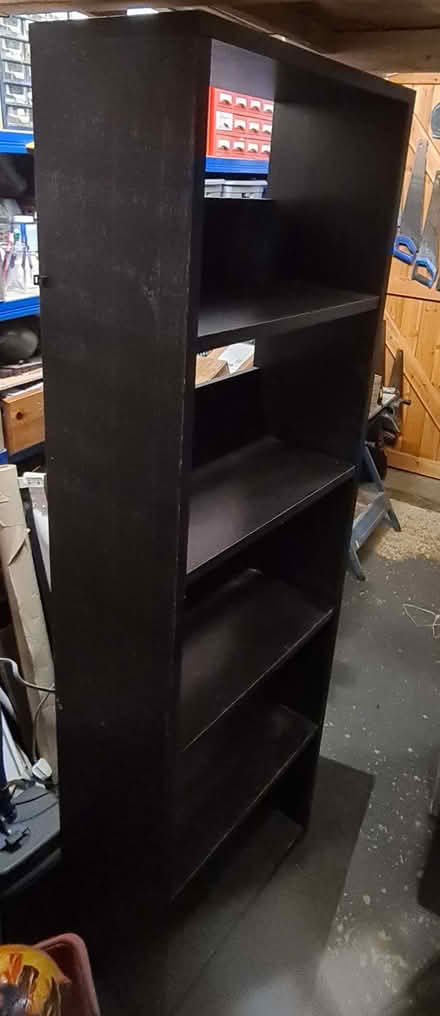 Photo of free Black bookcase 180cm x 60cm x 30cm (Markyate AL3) #1