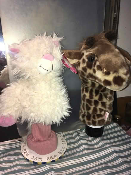 Photo of free Clara the Cat & Daphne the Giraffe Glove Puppets/Golf Covers (Hyde Heath HP6) #1