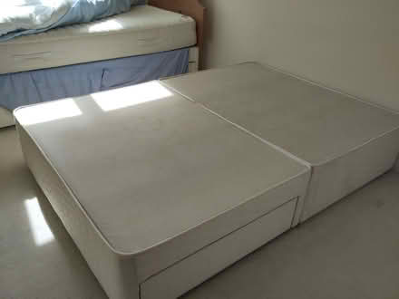 Photo of free Double divan base with 2 drawers (Riddlesden BD20) #1