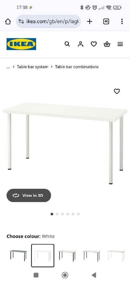 Photo of IKEA table desk (Gorebridge EH23) #1