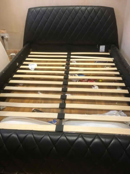 Photo of free Leather king size bed only (South Croydon CR2) #2