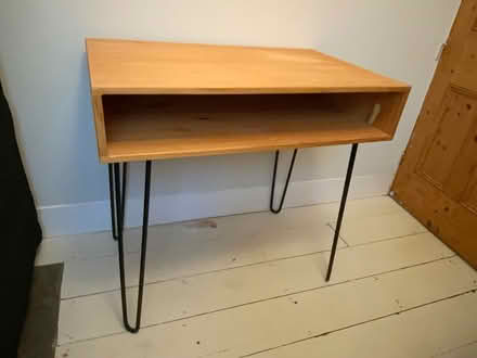 Photo of free Modernist Desk in pine & metal (Dyke Road area BN1) #1