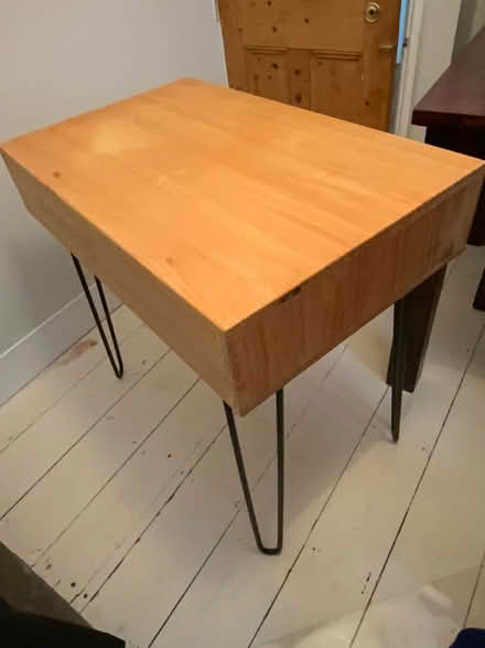 Photo of free Modernist Desk in pine & metal (Dyke Road area BN1) #2