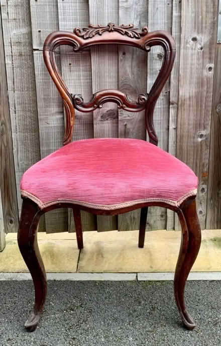 Photo of free Victorian Chair (Needs repairing) (Market Harborough LE16) #1