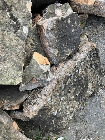 Photo of free Heap of hard core: old crazy paving stuck mostly to concrete (Presteigne LD8) #1