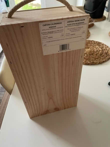 Photo of free M&S wooden wine box (Forest Gate E7) #2