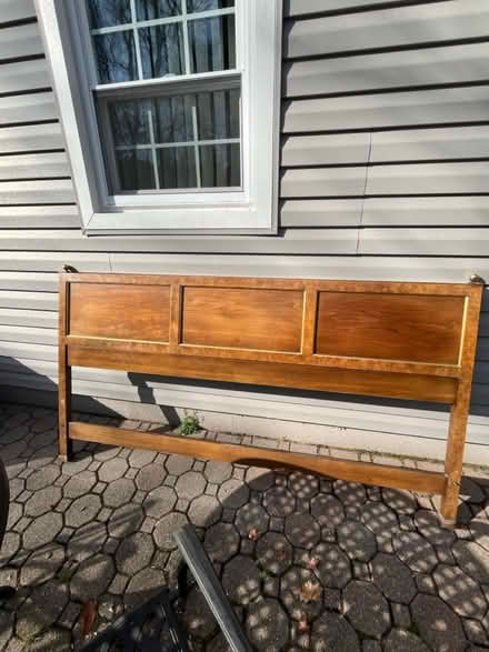 Photo of free King wood headboard (Roseland) #1