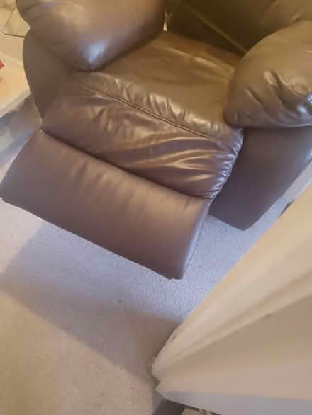 Photo of free Leather Armchair (Barnstable. Loverings Court.) #2