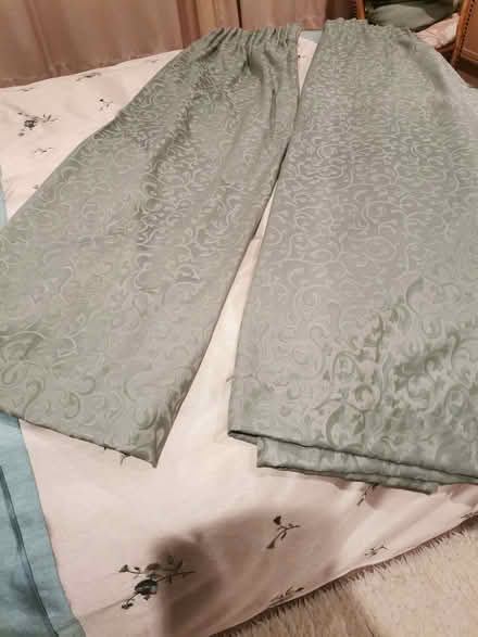 Photo of free Pair of Green Curtains (Brandwood End B14) #2